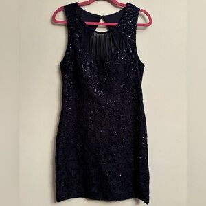 Lace/Sequin Cocktail Dress